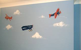 Three Aeroplanes - Mural