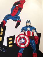 Spiderman & Captain Amercia Mural
