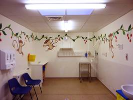 Hospital Monkey Bananas Mural