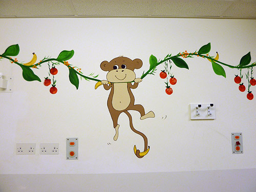 Hospital Monkey Mural