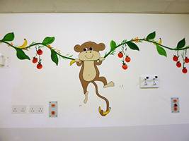Hospital Monkey Mural