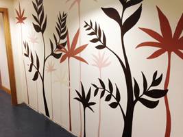 African Flower Mural