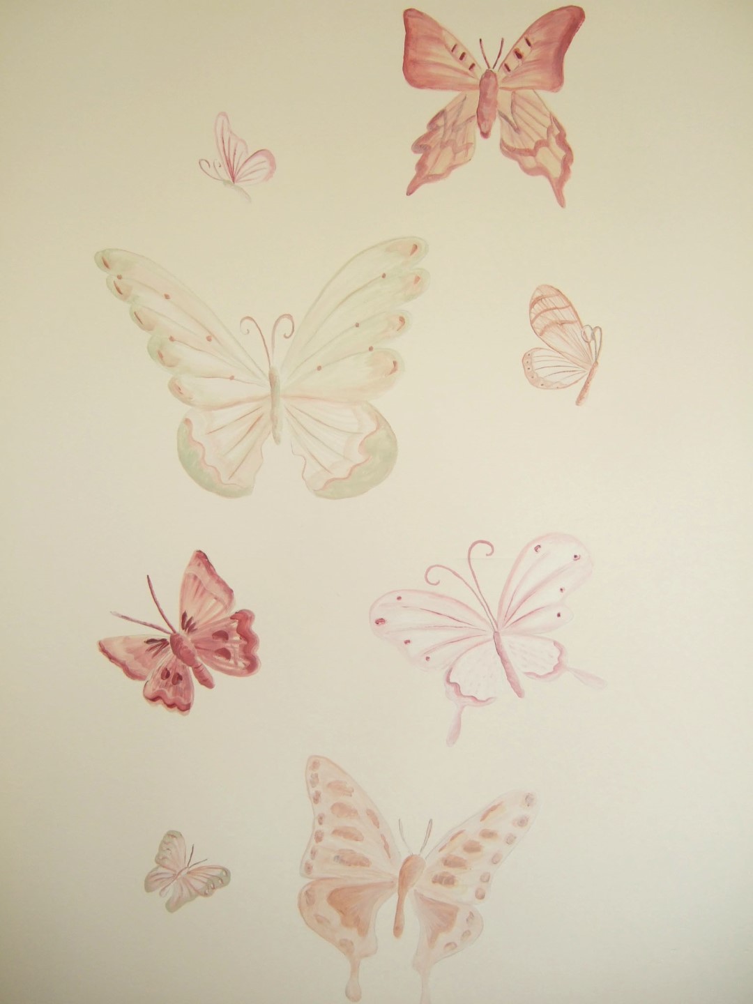 Soft Butterflies Mural