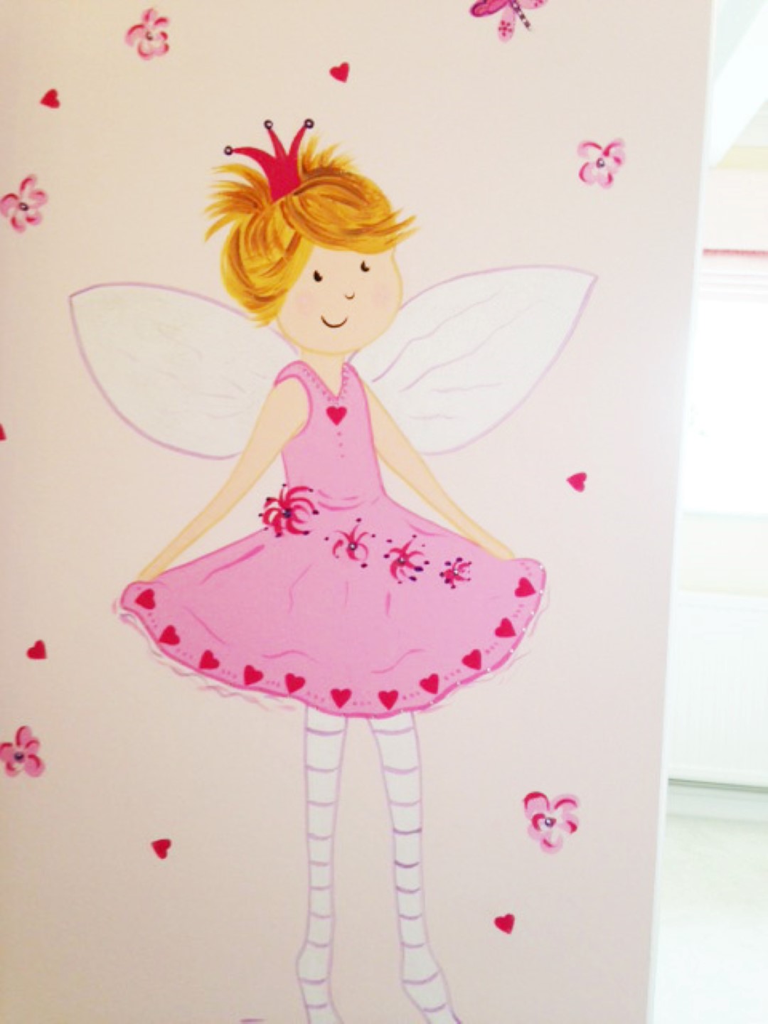 Pretty Pink Fairy Mural
