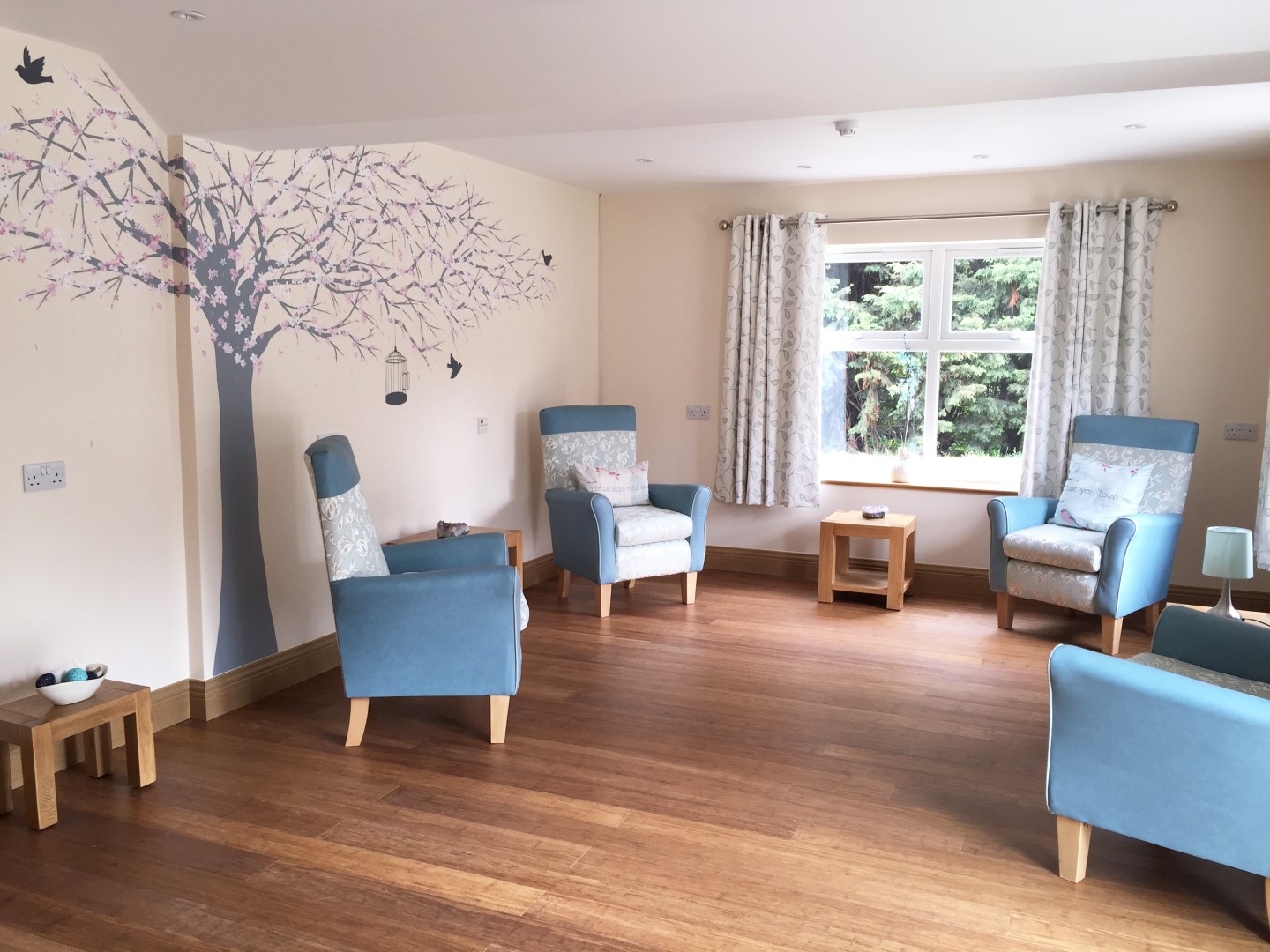 Summer Blossom Tree Lounge Mural