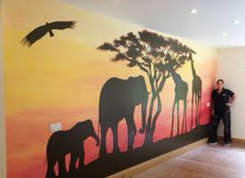 Sunset Wall Mural