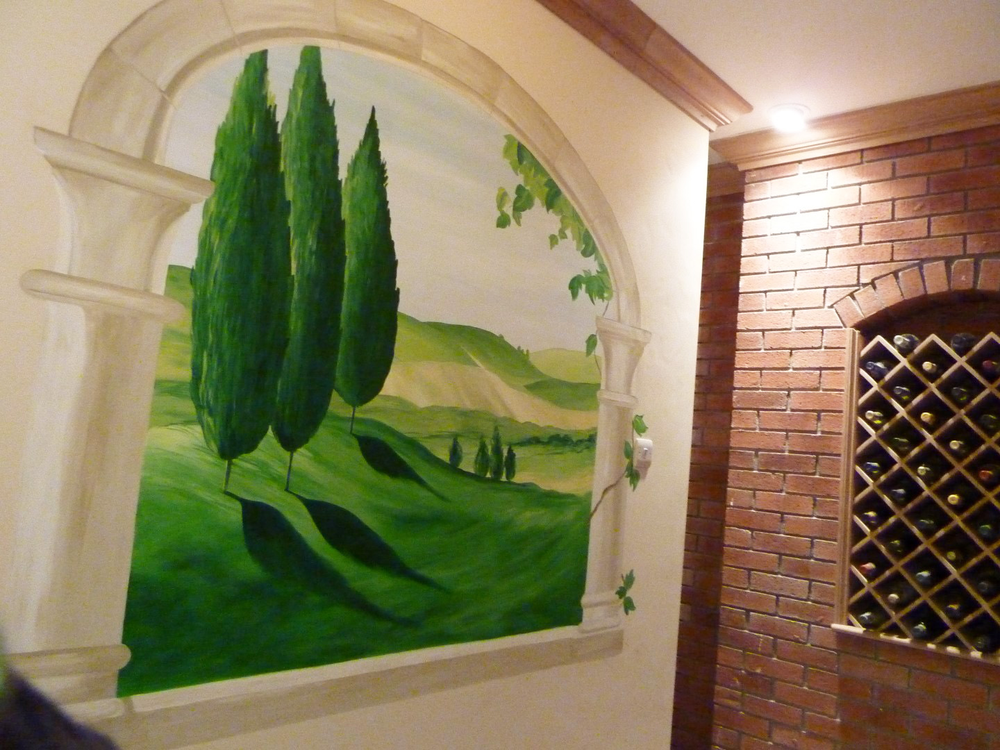 Tuscany Wine Cellar Mural