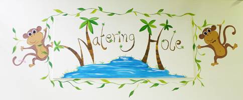 Watering Hole Sign Mural