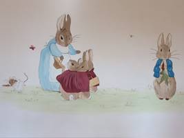 Peter Rabbit And Mummy Mural
