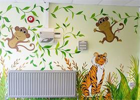 Entrance Hall Jungle Mural