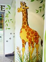 Play Barn Giraffe Mural