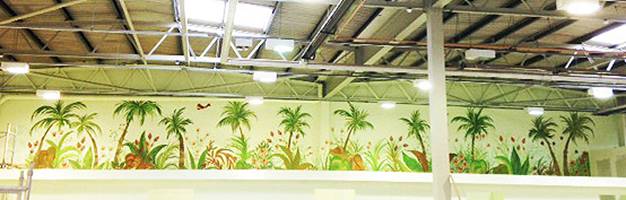 Palm Jungle Large Wall Mural