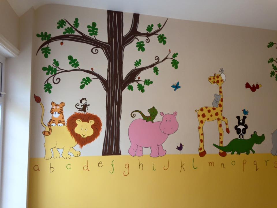 Alphabet Animal Wall Mural