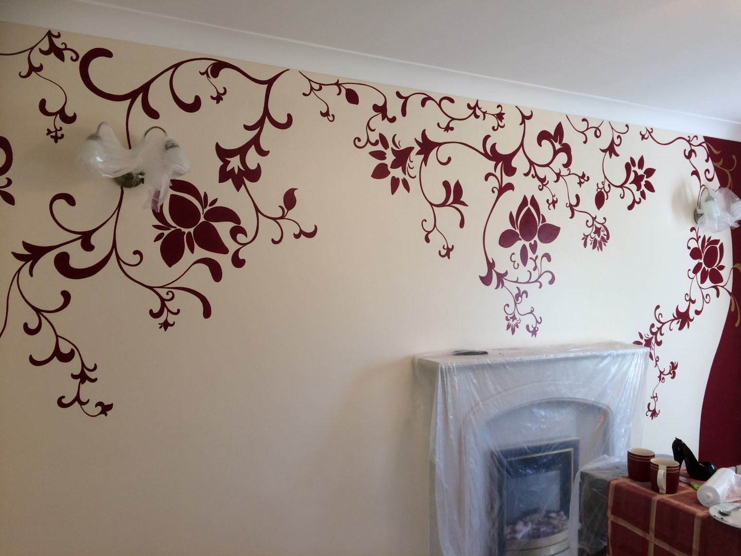Decorative Floral Mural