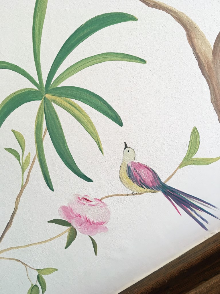 Little Bird and Rose Wall Mural.jpg
