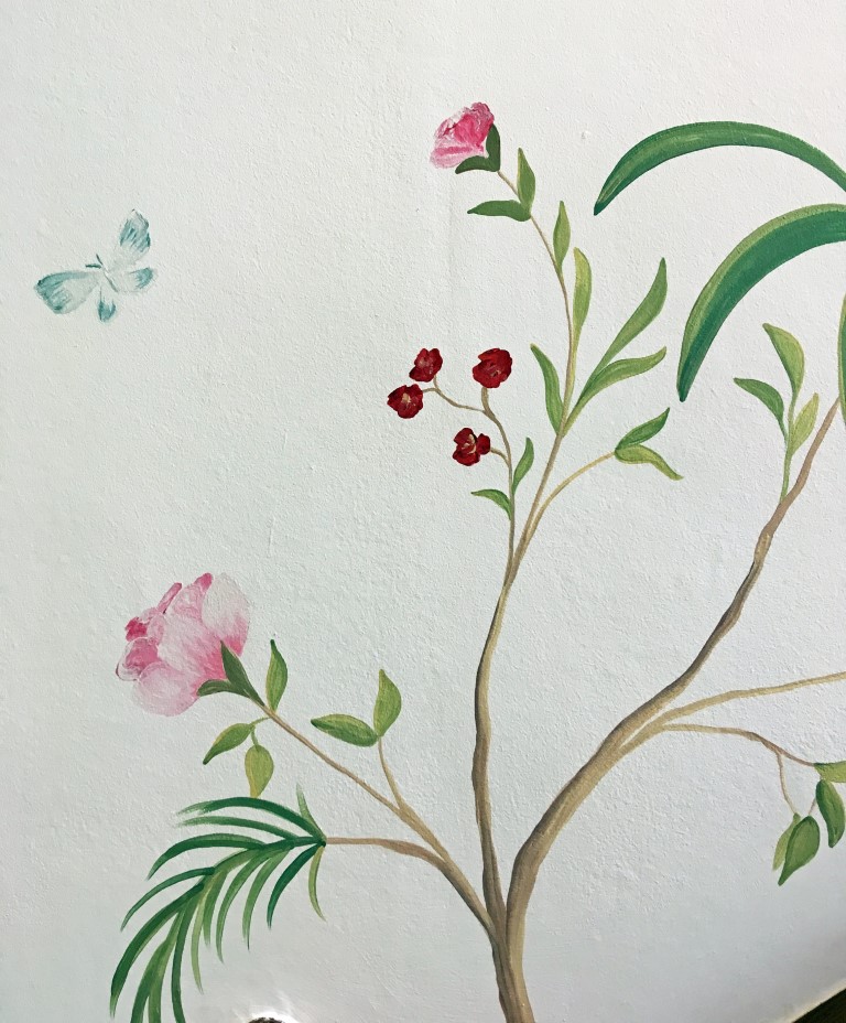 Rose Flower Butterfly Wall Mural.jpg
