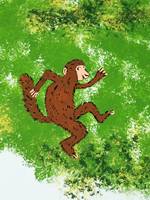 Cartoon Monkey Mural