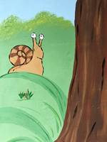 Cartoon Snail Mural