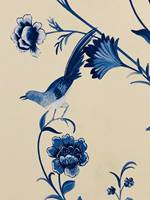 Floral Bird Chinoiserie Painting
