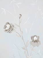 Japanese Chinoiserie Hand Painted Mural