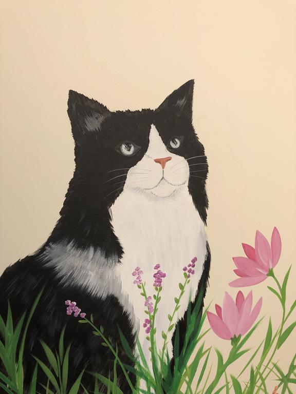 Vet Cat Clinic Garden Wall Mural