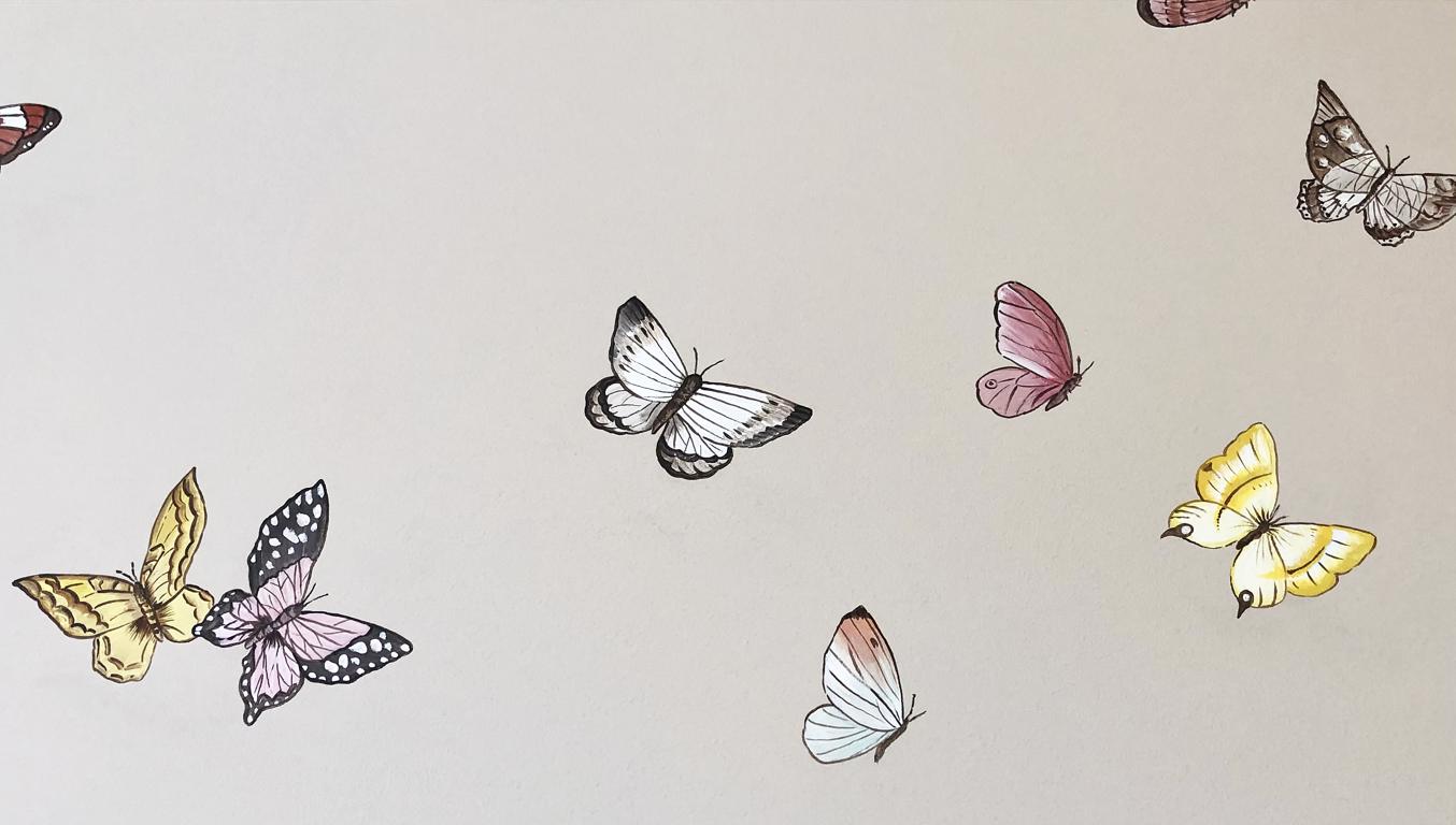 Flowing Butterflies Mural