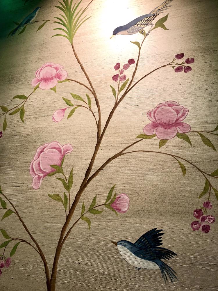 Blossom And Bird Chinoiserie Mural