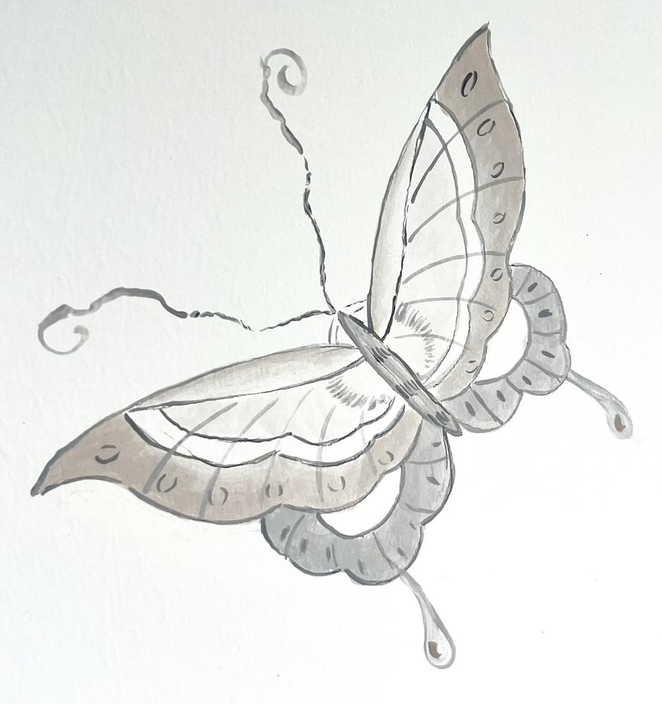 Butterfly Mural Painting