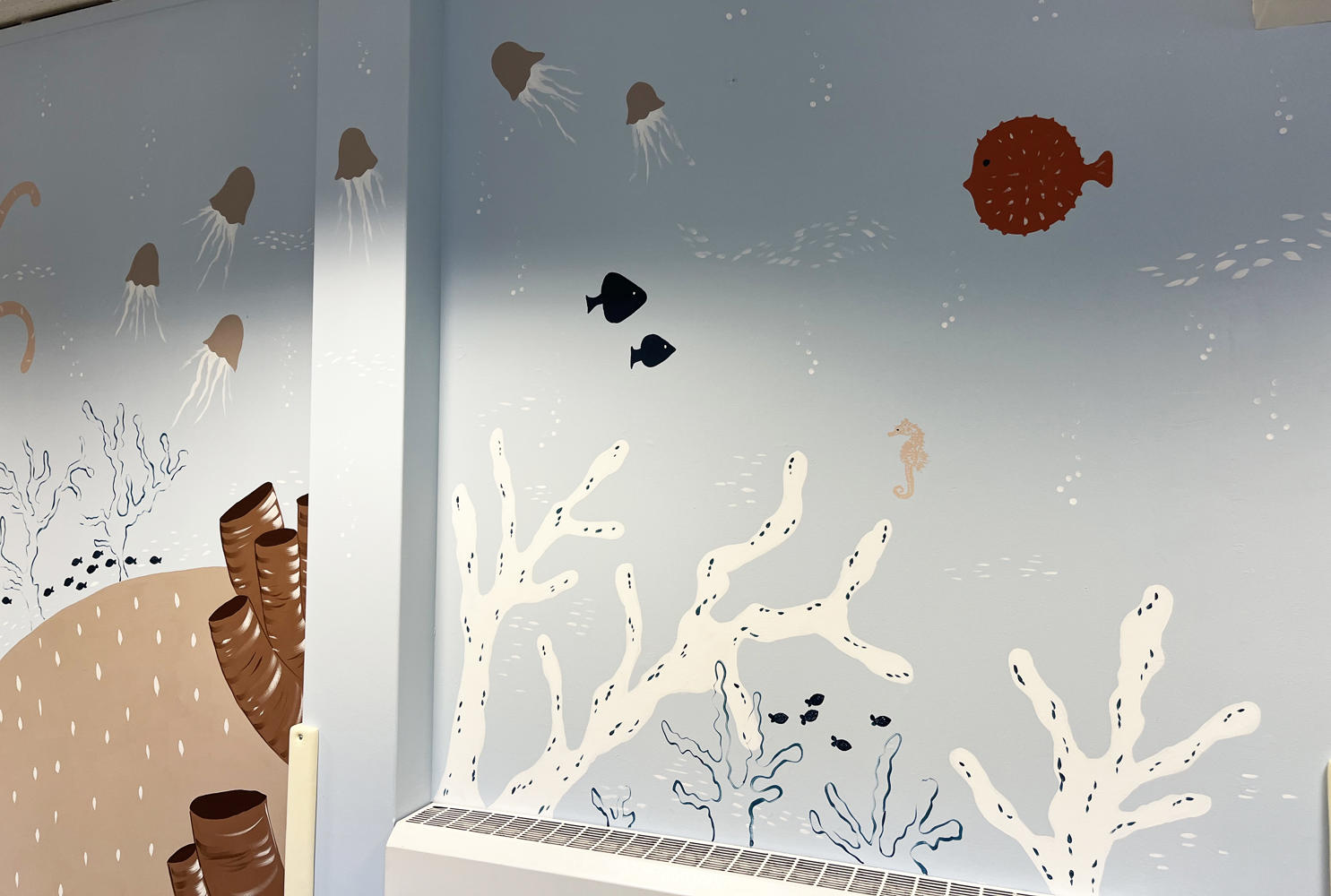 Kids Sea Life Mural Painting