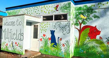 School Playground Wall Art