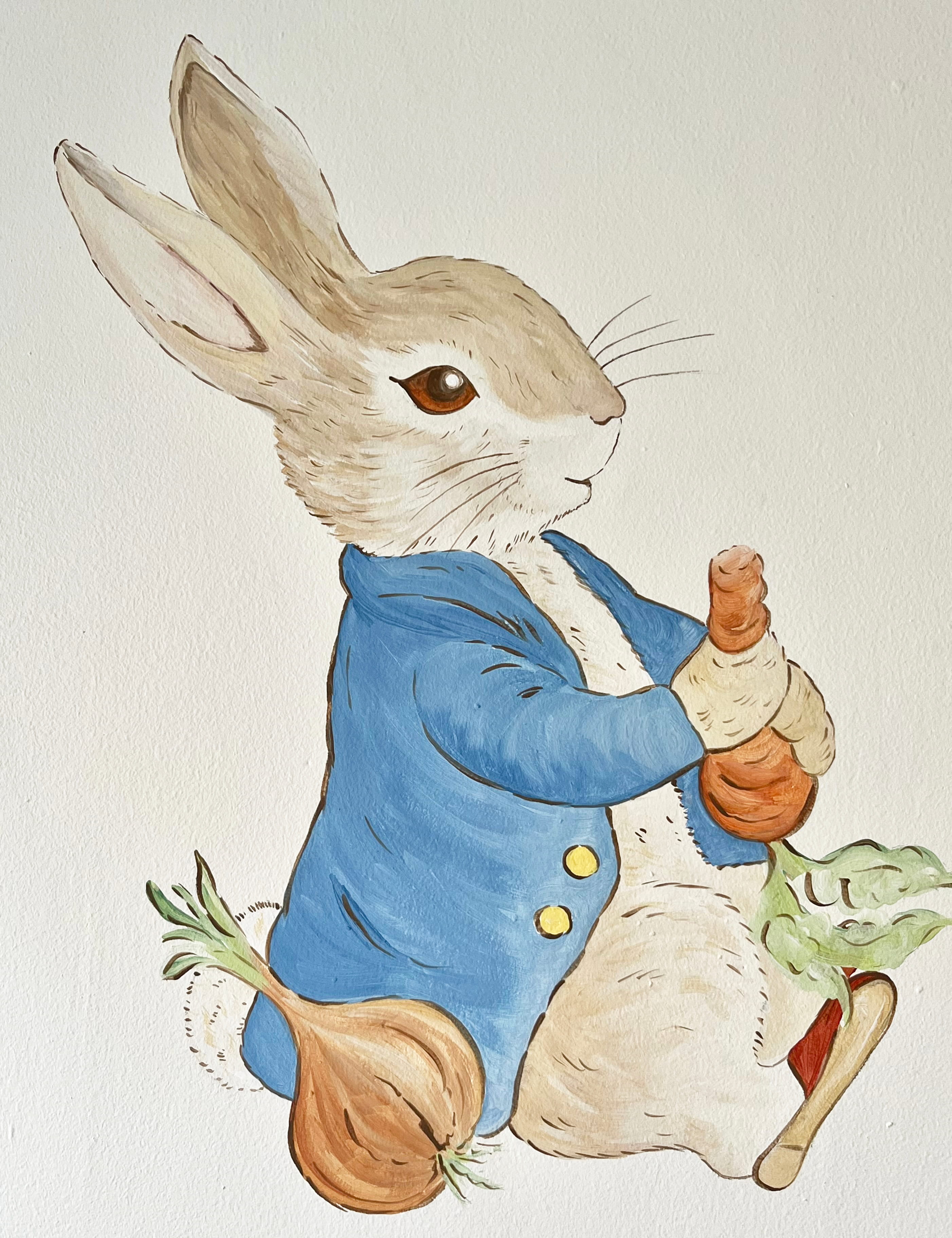 Peter Rabbit Wall Mural Painting