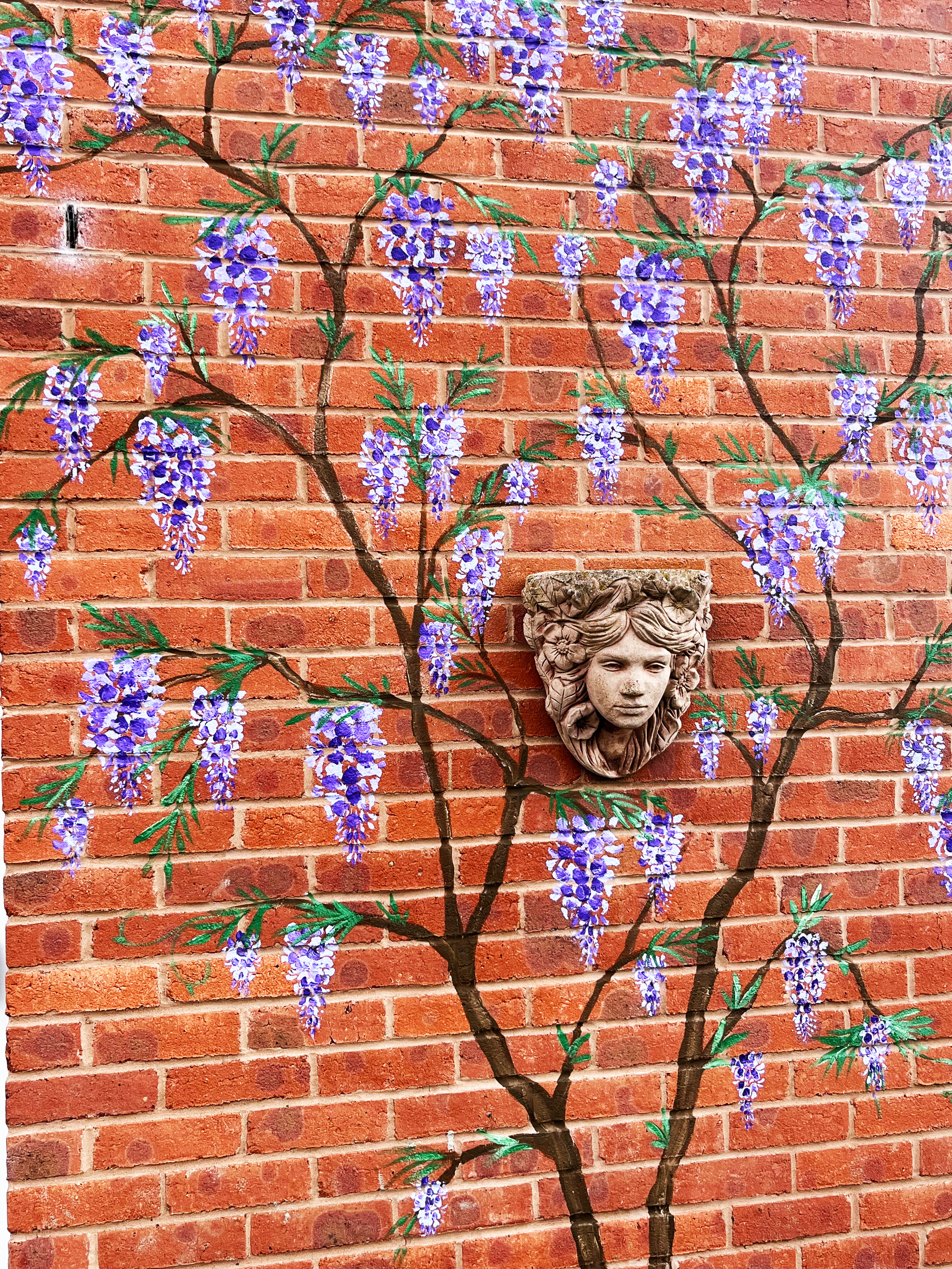 Wisteria Flower Outdoor Wall Mural